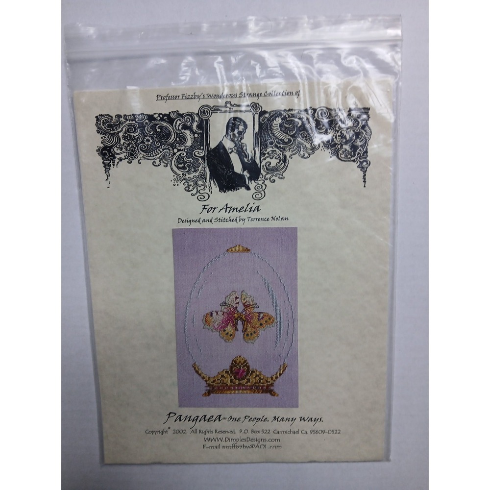 Pangaea‎ "For Amelia, Where Ever She May Be" Imperial Egg Cross Stitch Pattern